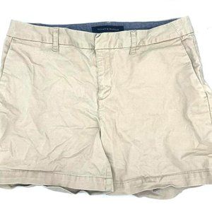 TOMMY HILFIGER Vintage Khaki Canvas Chino Shorts Womens Size 6